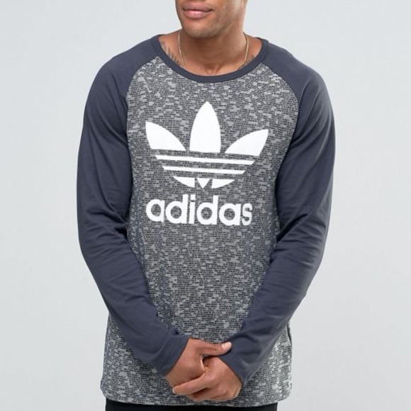 adidas trefoil long sleeve tee
